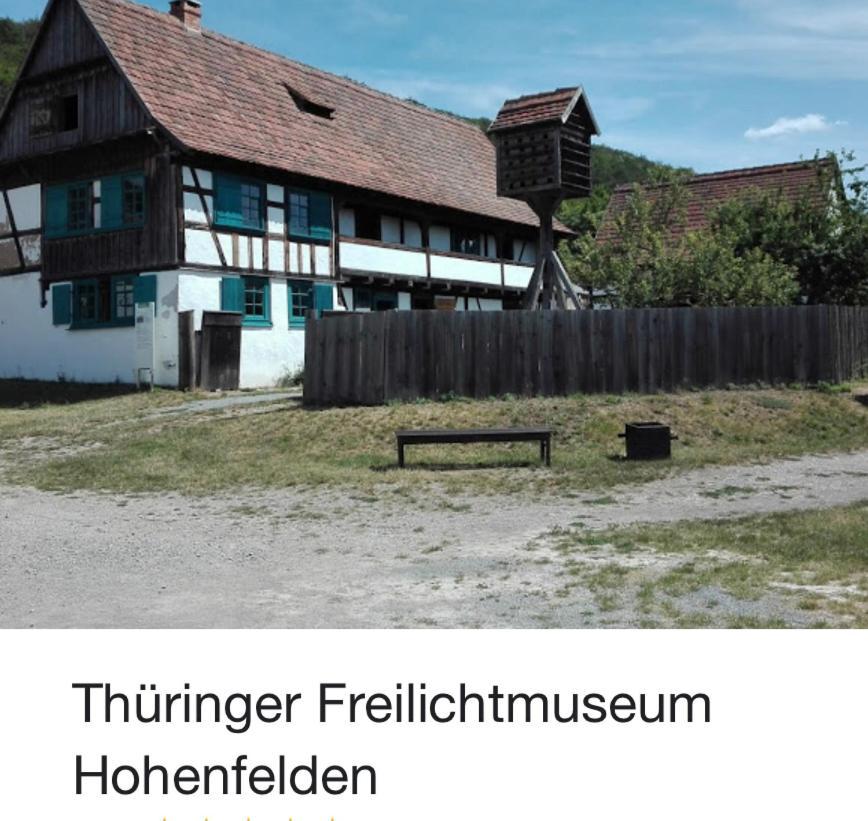Delux Ferienwohnung Kunstgalerie Und Ilmradweg Kranichfeld Exterior foto